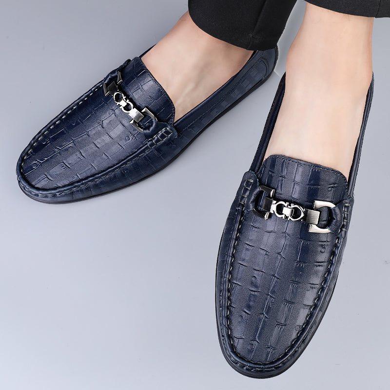 Miesten Loaferit Modish Croctex Slip-on Driving Loafers - Sininen