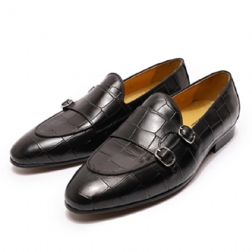 Miesten Loaferit Monk Strap Slip On Loafers