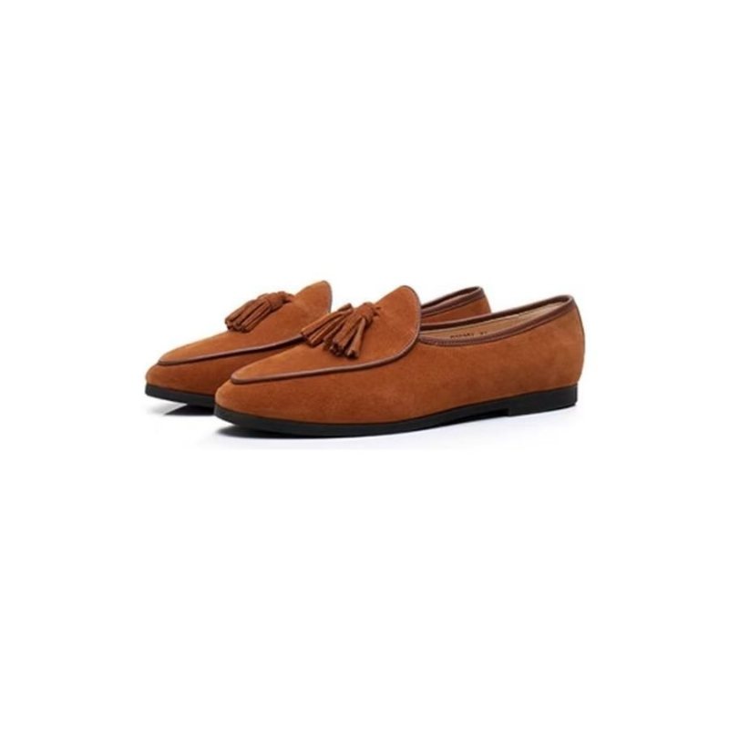 Miesten Loaferit Slip-on Mokkanahkaiset - Kahvi