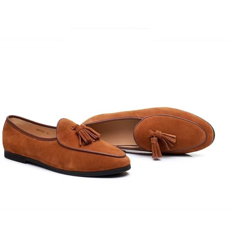 Miesten Loaferit Slip-on Mokkanahkaiset - Kahvi