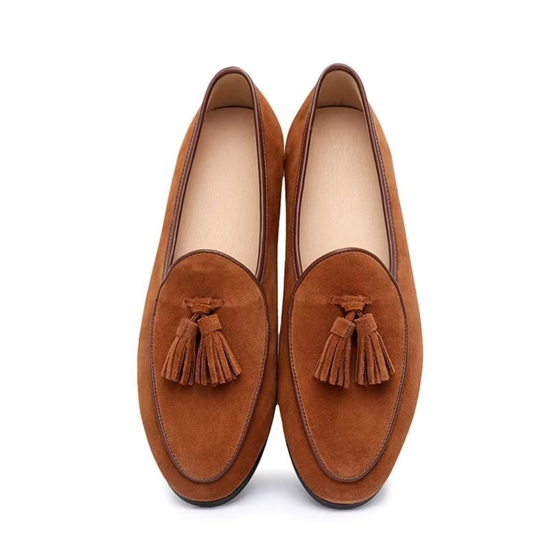 Miesten Loaferit Slip-on Mokkanahkaiset - Kahvi