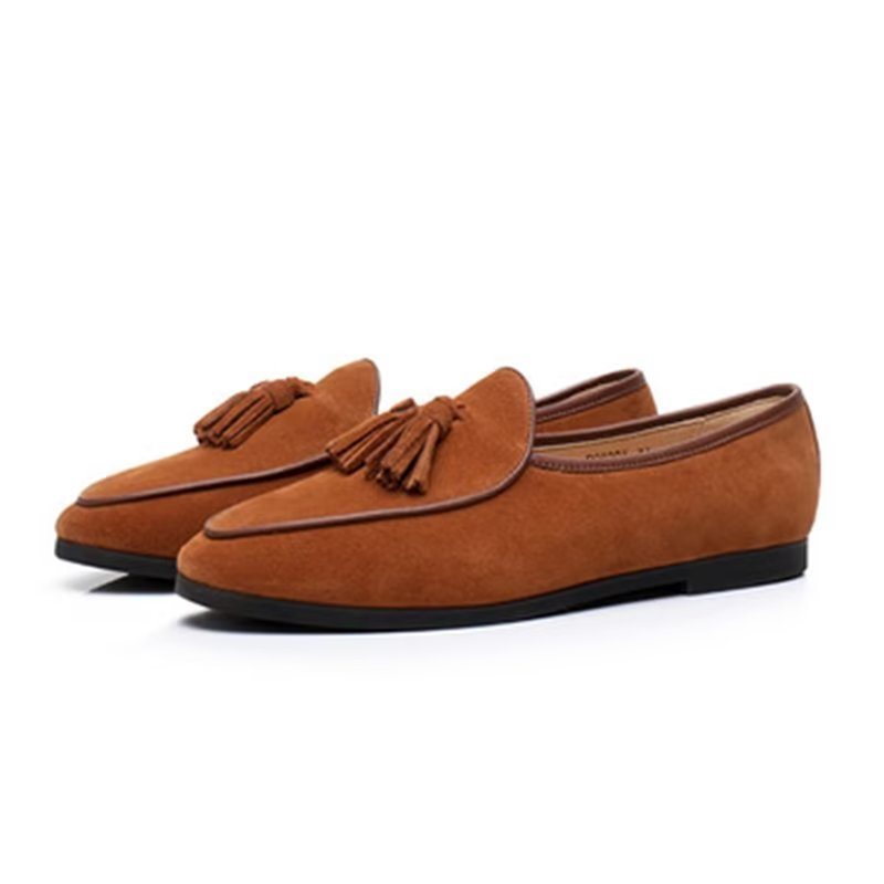 Miesten Loaferit Slip-on Mokkanahkaiset - Kahvi