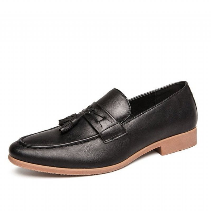 Miesten Loaferit Ylelliset Croctassel Exotic Oxford Loafers - Musta 1