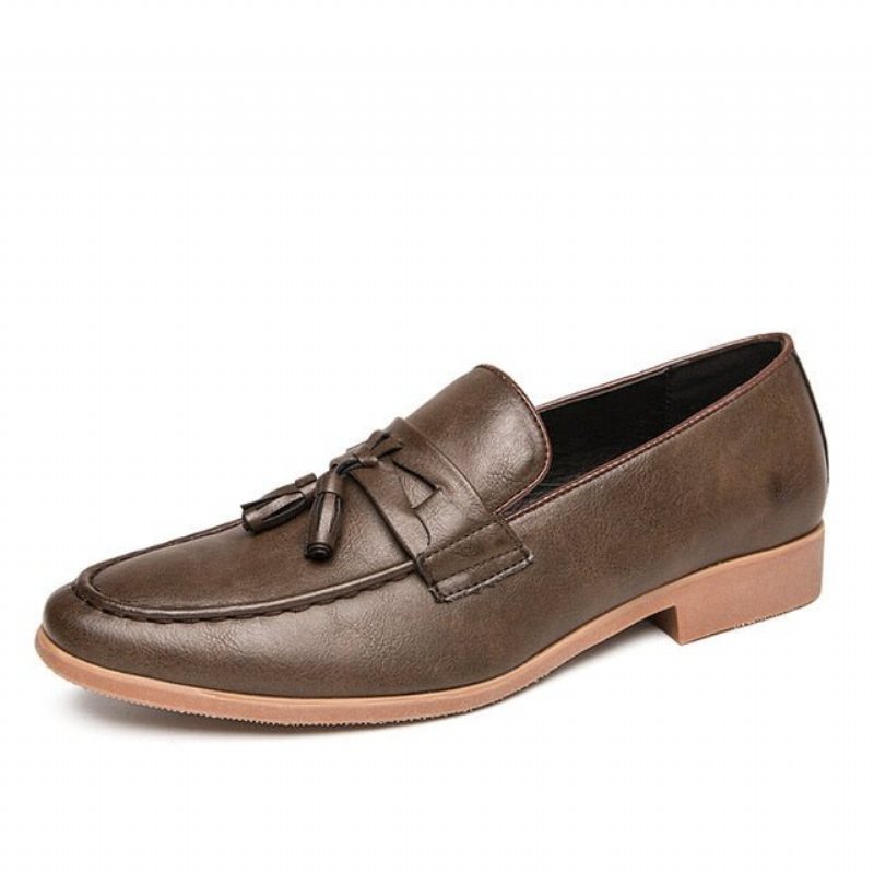 Miesten Loaferit Ylelliset Croctassel Exotic Oxford Loafers - Kahvi 1