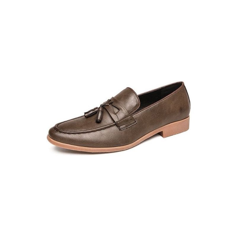 Miesten Loaferit Ylelliset Croctassel Exotic Oxford Loafers - Kahvi 1