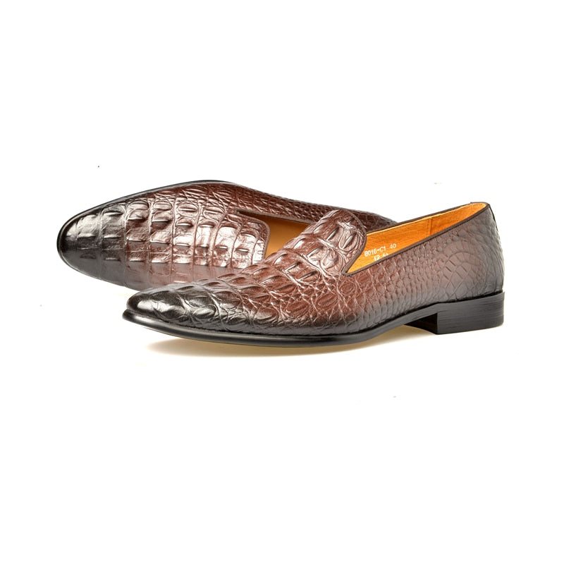 Miesten Loaferit Ylelliset Croctex-kärkivarvasslip-on-loaferit - Kahvi