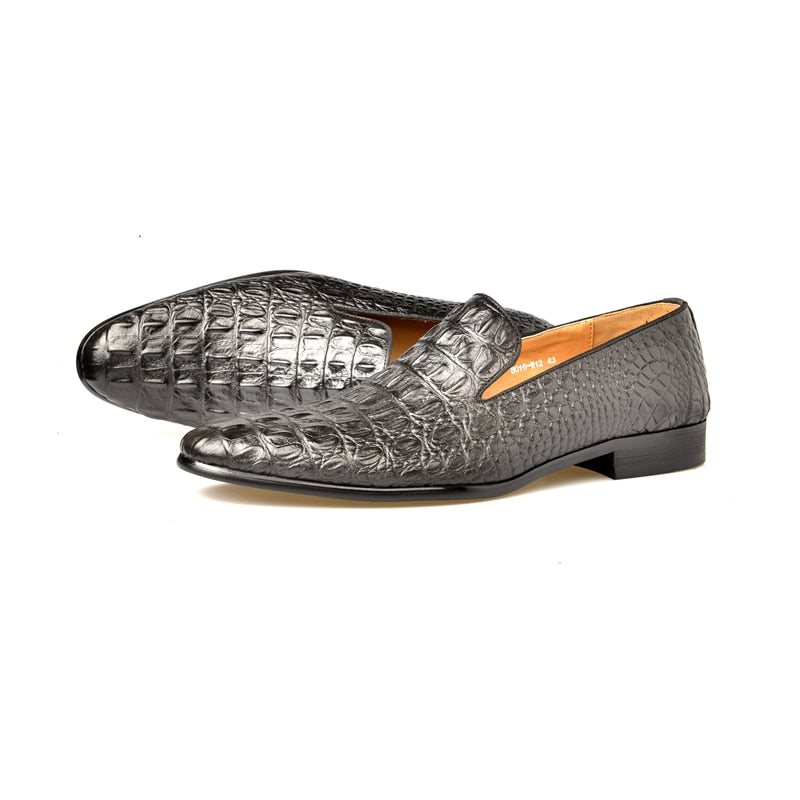 Miesten Loaferit Ylelliset Croctex-kärkivarvasslip-on-loaferit - Musta