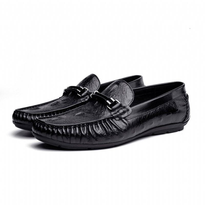 Miesten Loaferit Ylelliset Croctex-nahkaiset Brogue-loaferit - Musta