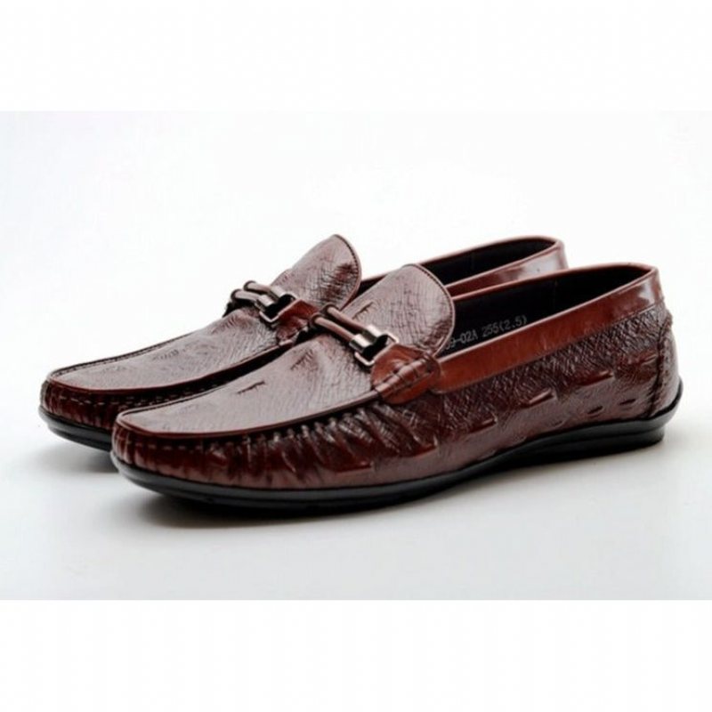 Miesten Loaferit Ylelliset Croctex-nahkaiset Brogue-loaferit - Punainen