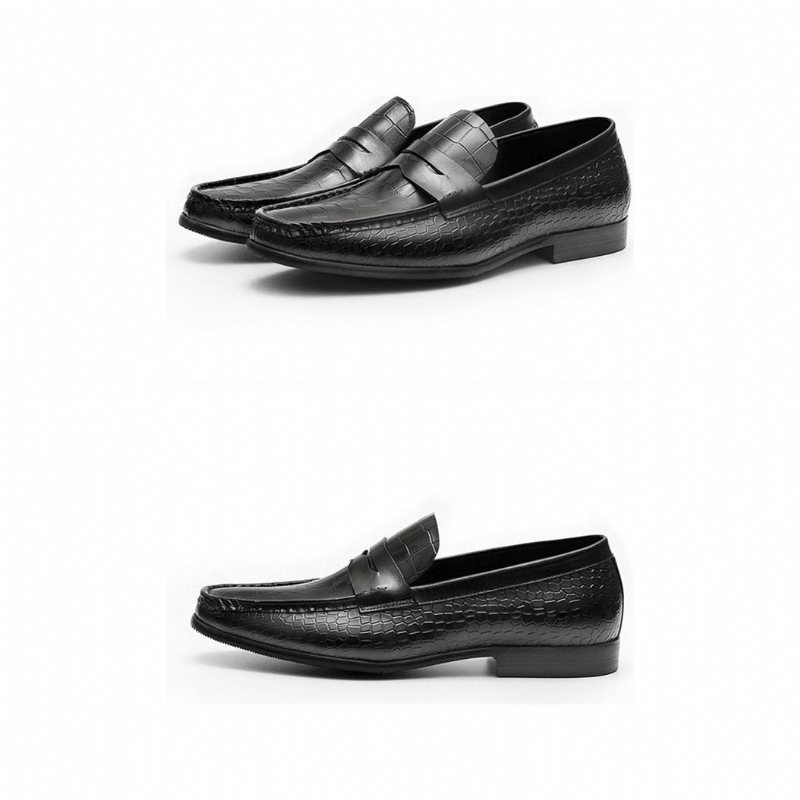 Miesten Loaferit Ylelliset Croctex Slip On Brogues - Musta