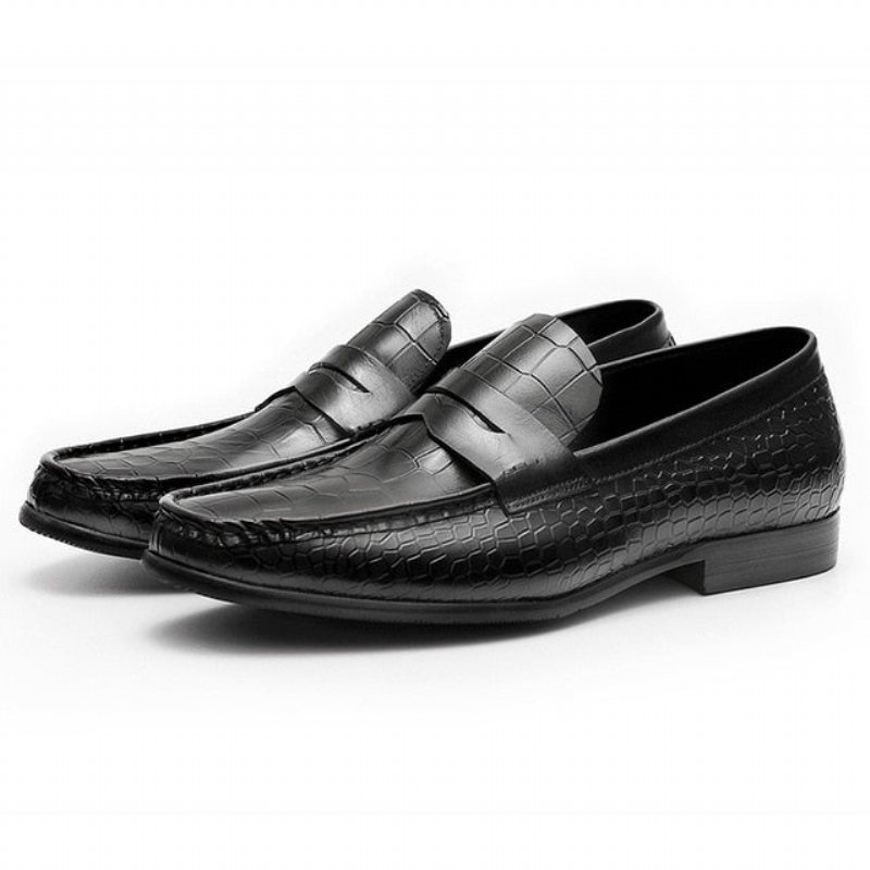 Miesten Loaferit Ylelliset Croctex Slip On Brogues - Musta