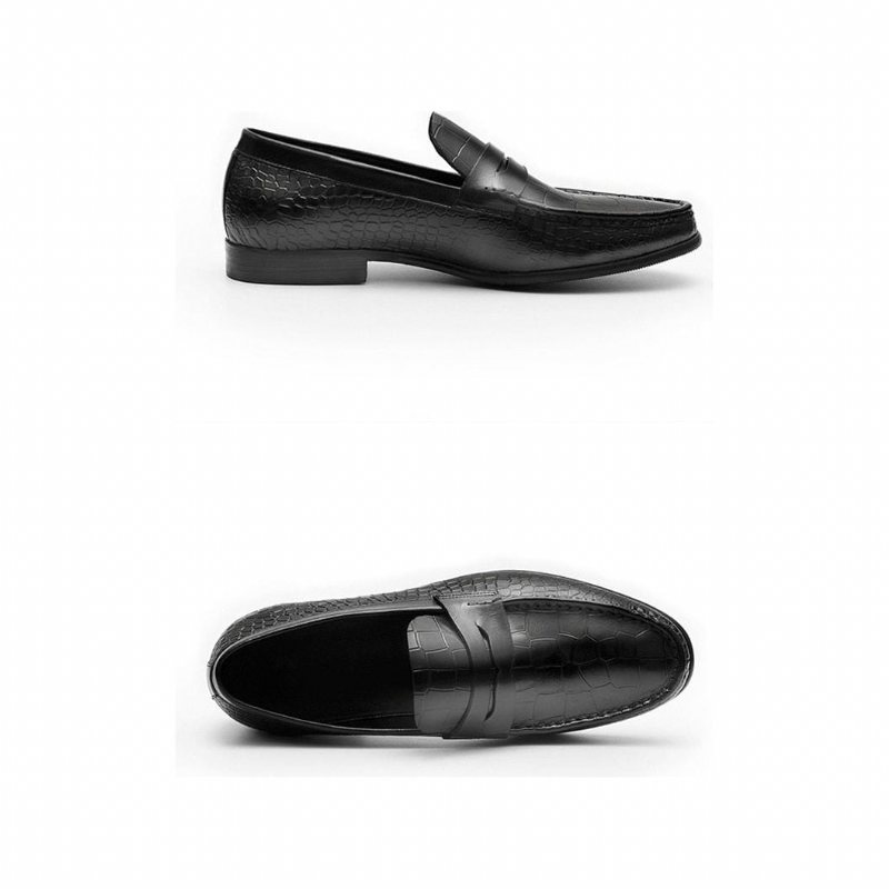 Miesten Loaferit Ylelliset Croctex Slip On Brogues Loafers - Musta