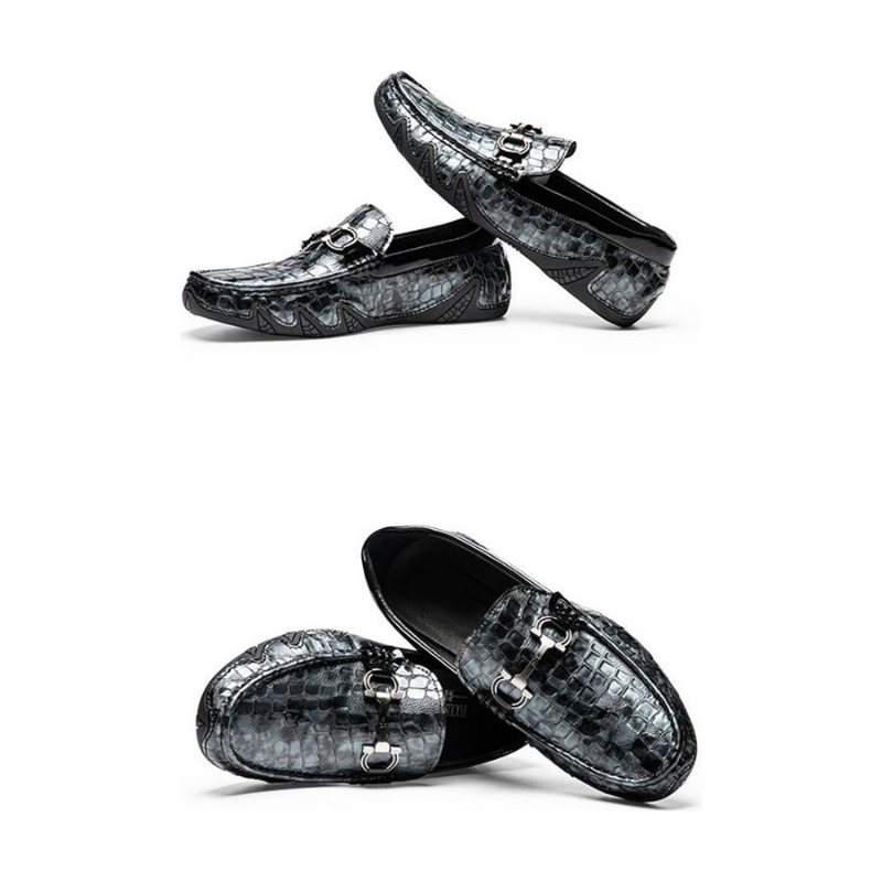 Miesten Loafers Alligaattori Slip-on - Sininen