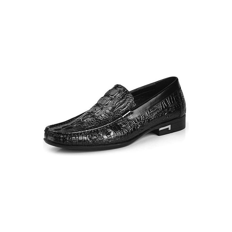 Miesten Loafers Allilux Exotic Leather Slip On Casual