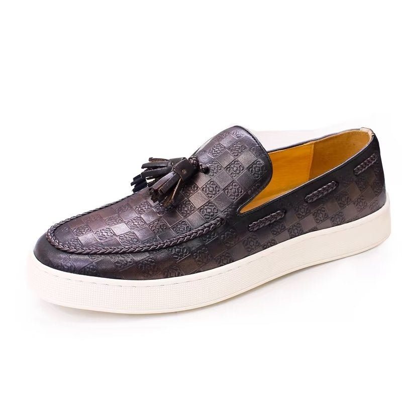 Miesten Loafers Chic Slip-on Kengät - Kahvi