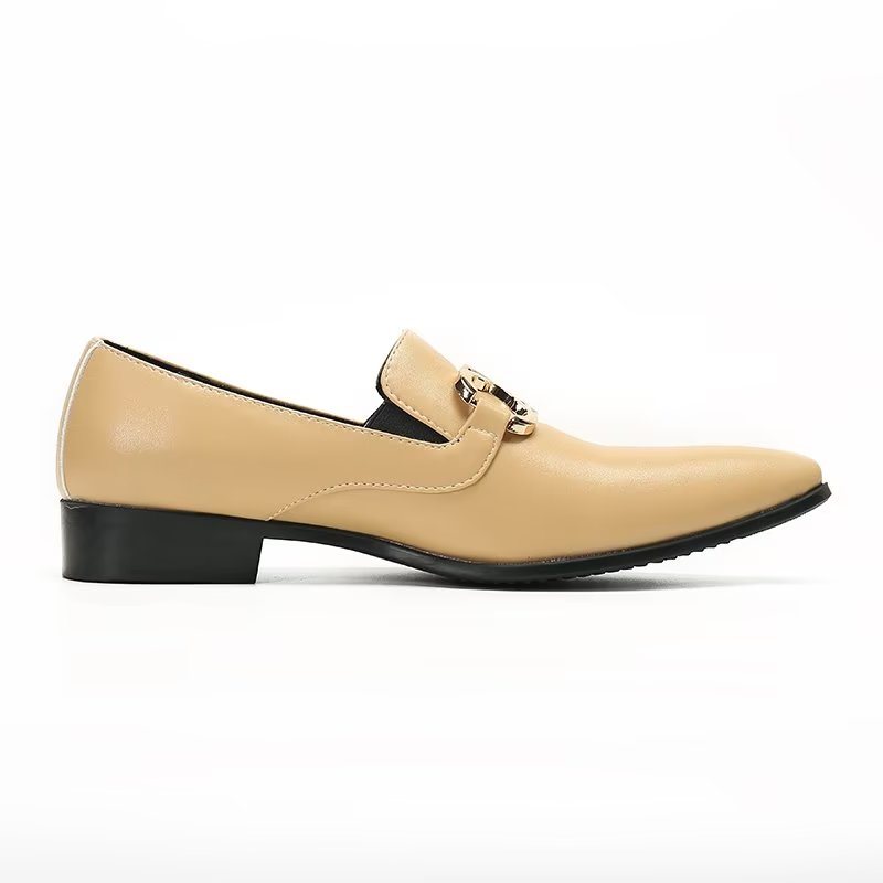 Miesten Loafers Lihavoitu Slip-on Classy - Beige