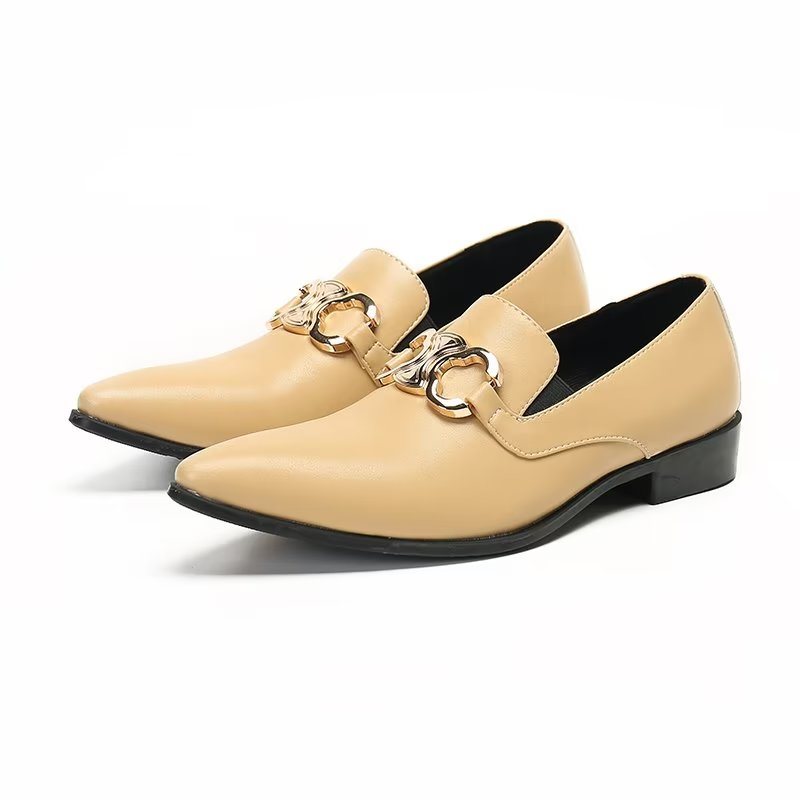 Miesten Loafers Lihavoitu Slip-on Classy - Beige