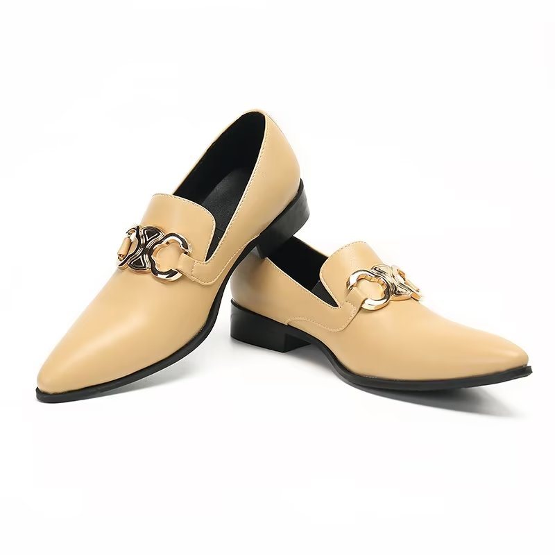 Miesten Loafers Lihavoitu Slip-on Classy - Beige