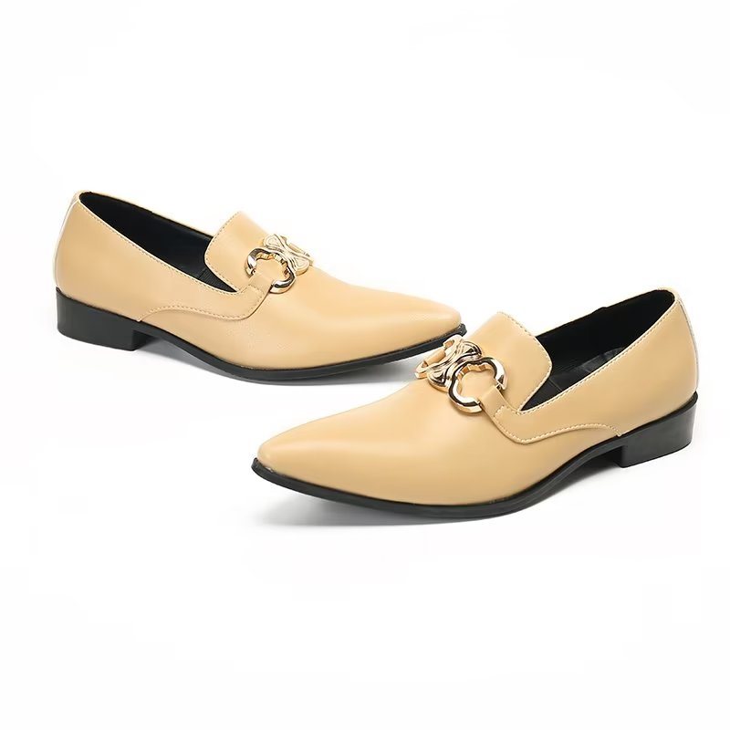 Miesten Loafers Lihavoitu Slip-on Classy - Beige