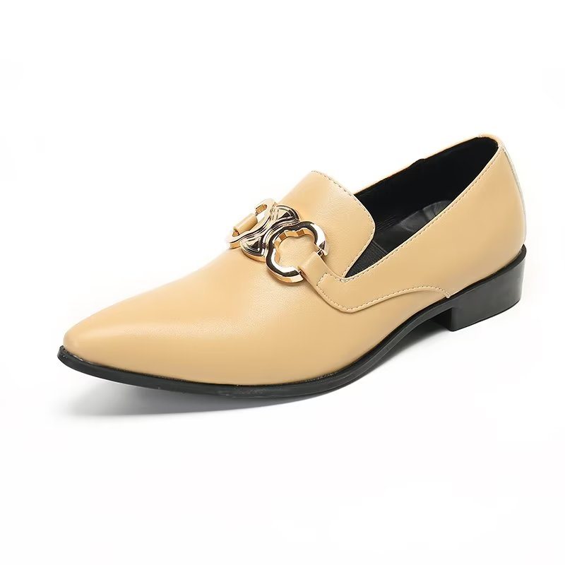 Miesten Loafers Lihavoitu Slip-on Classy - Beige