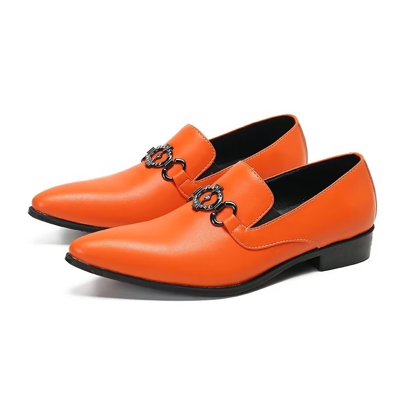 Miesten Loafers Lihavoitu Slip-on Classy - Oranssi