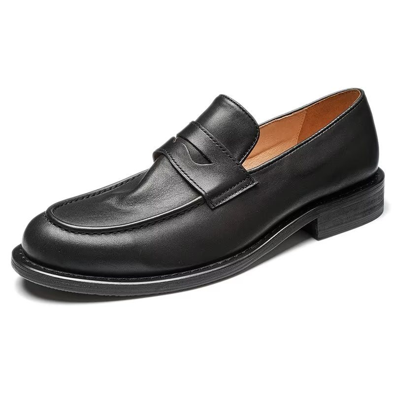 Miesten Loafers Muodikas Slip On Penny - Musta