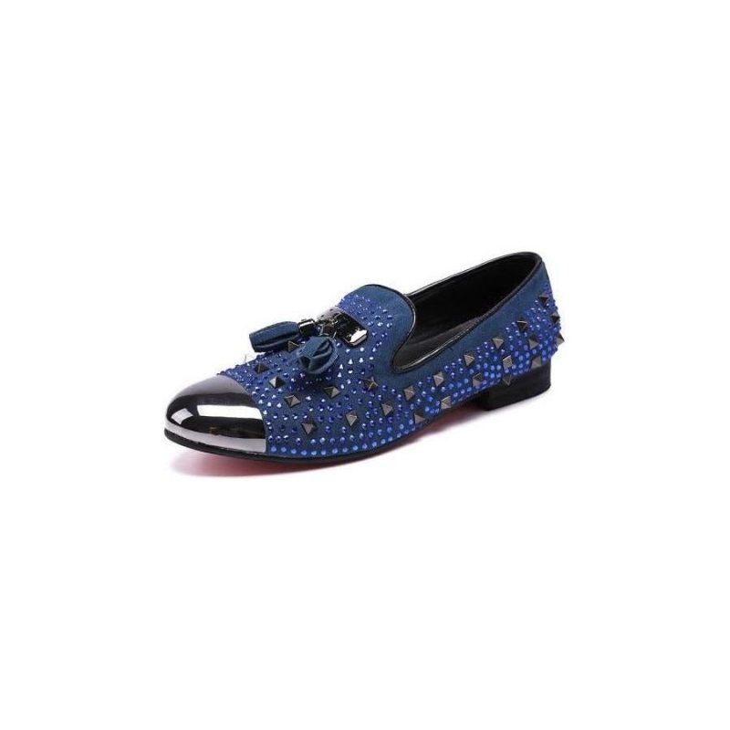 Miesten Loafers Niitti Yksityiskohtaiset Dress - Sininen