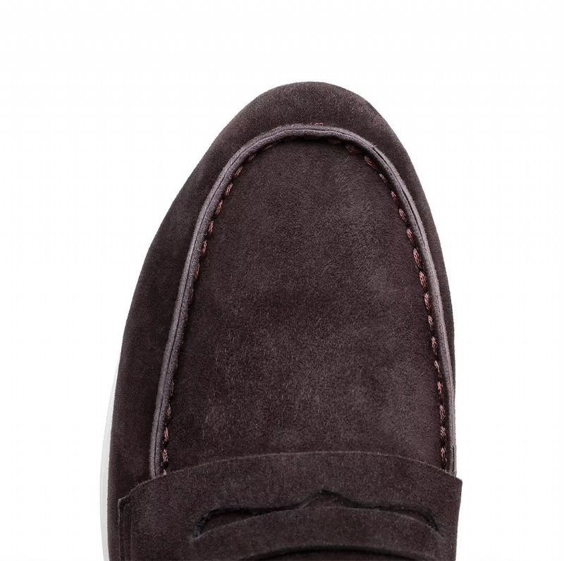 Miesten Loafers Premium Nahka - Kahvi