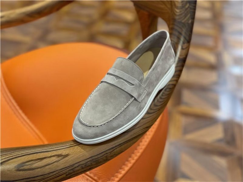 Miesten Loafers Premium Nahka - Kahvi