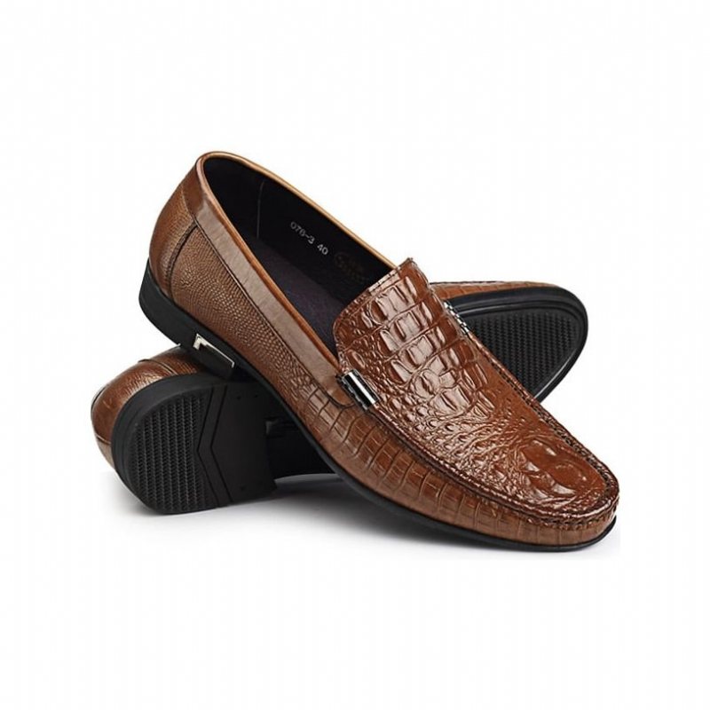 Miesten Loafers Vedenpitävät Slip-on Loafer-kengät - Kahvi