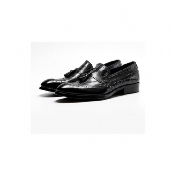 Miesten Loafers Vintage Tassel Brogue -mekkokengät