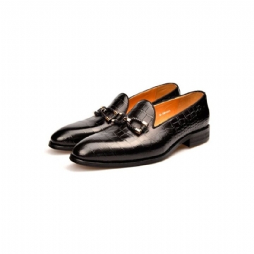 Miesten Loafers Ylellinen Krokotiilinahkainen Lipas Brogue-kenkiin