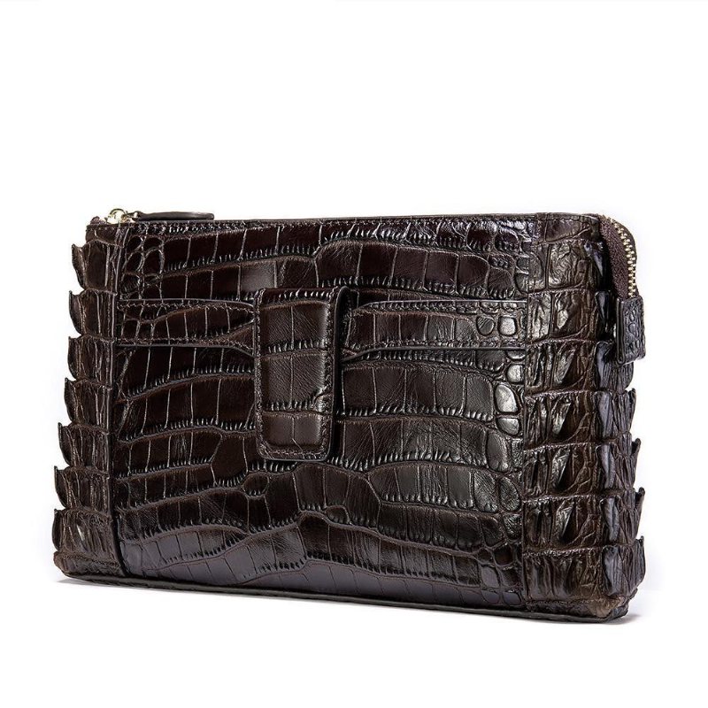 Miesten Lompakot Vintage Nahkainen Clutch-lompakko - Kahvi