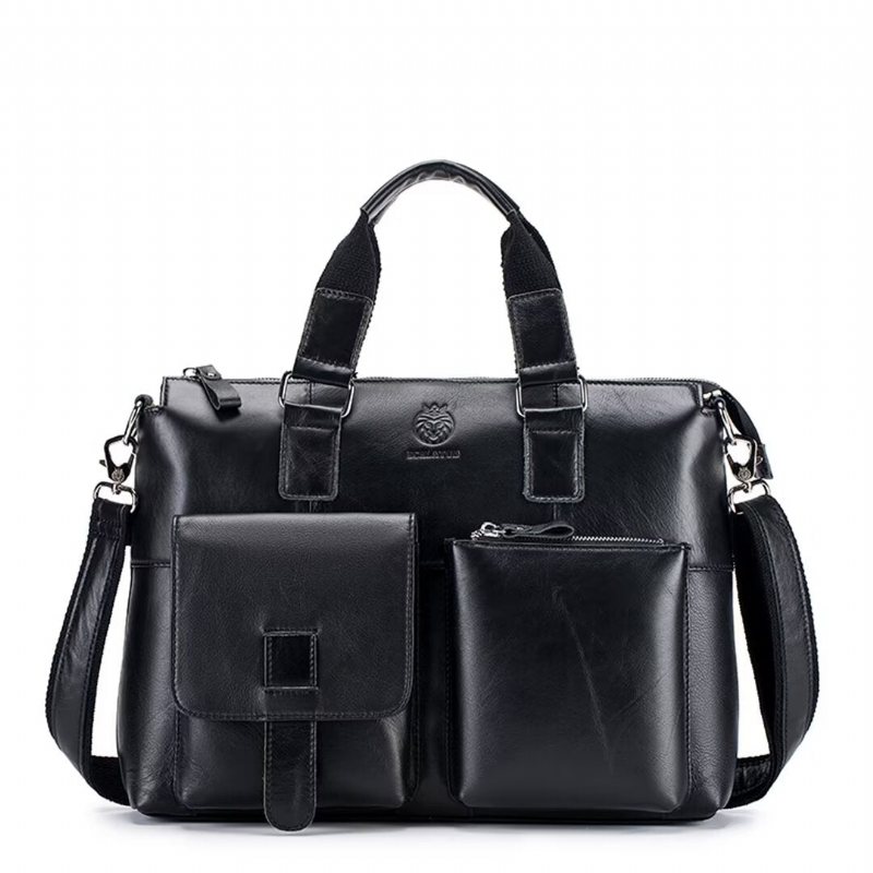 Miesten Olkalaukut Distinguished Square Leather Holdall