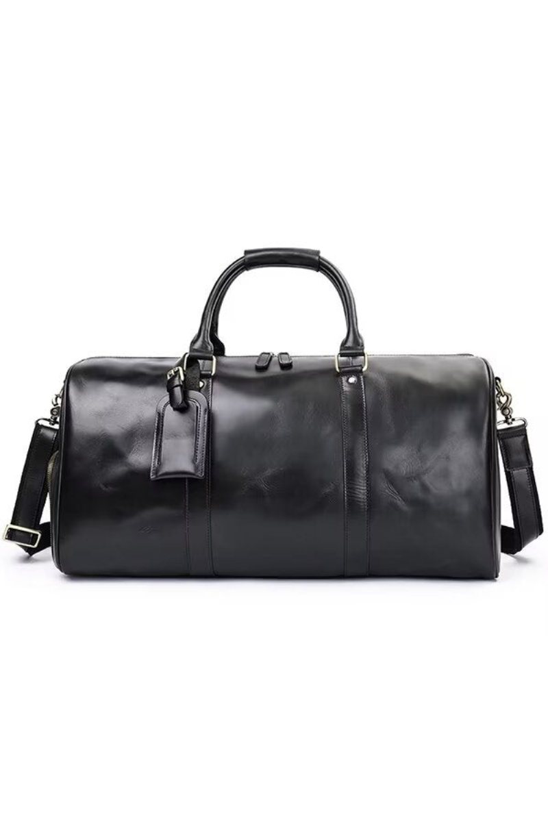 Miesten Olkalaukut Luxury Leathercraft Casual Tote - Musta