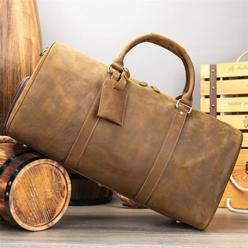 Miesten Olkalaukut Luxury Leathercraft Casual Tote - Musta