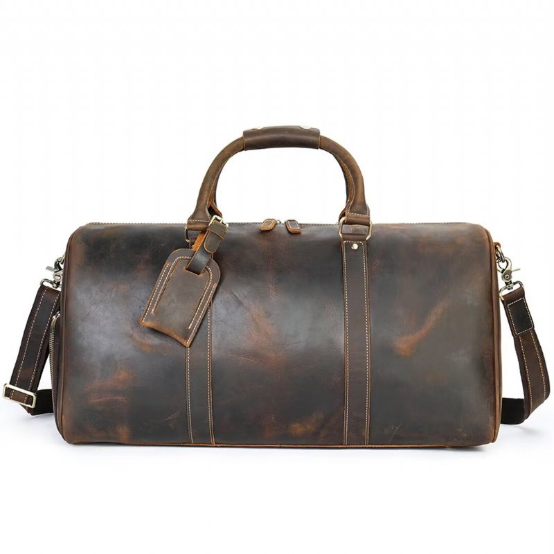 Miesten Olkalaukut Luxury Leathercraft Casual Tote - Musta