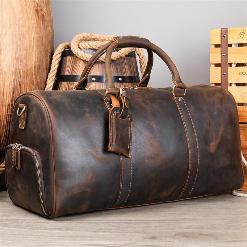 Miesten Olkalaukut Luxury Leathercraft Casual Tote - Musta