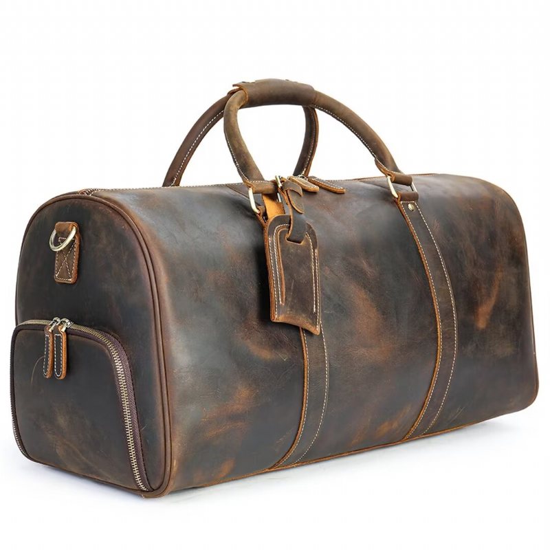 Miesten Olkalaukut Luxury Leathercraft Casual Tote - Musta