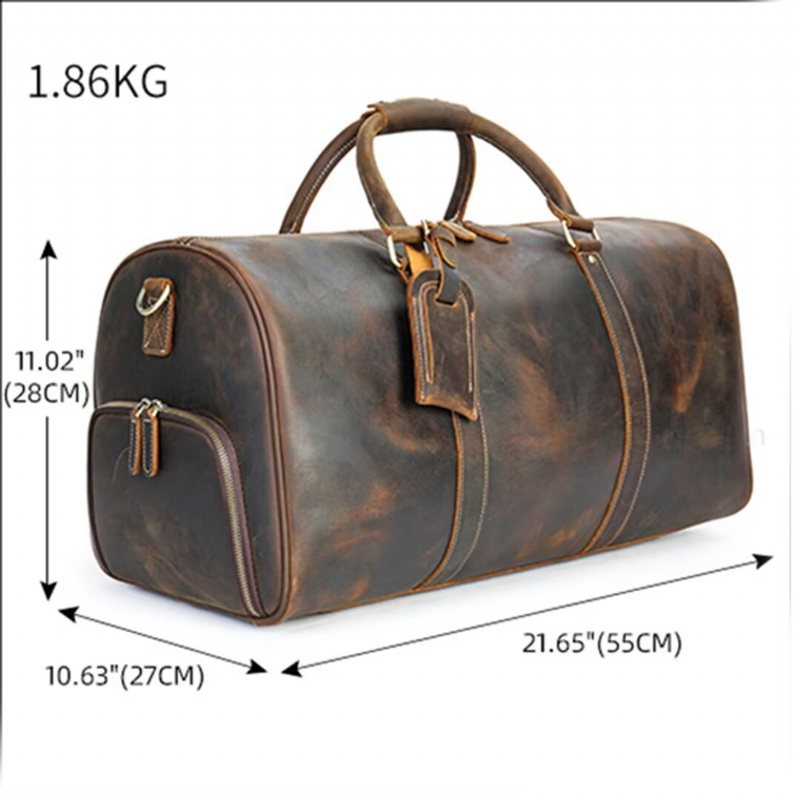 Miesten Olkalaukut Luxury Leathercraft Casual Tote - Musta