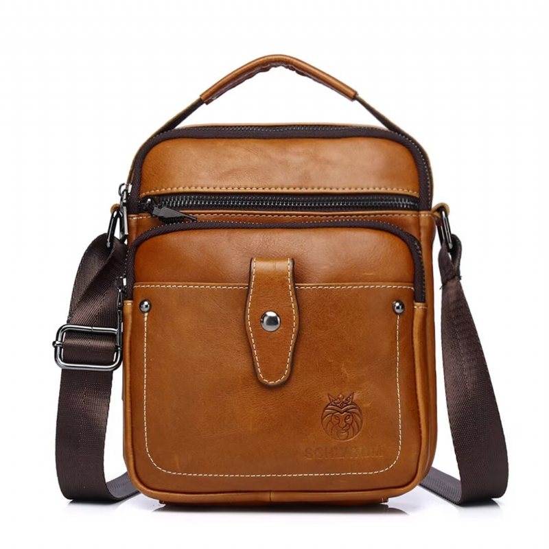 Miesten Olkalaukut Majestic Journey Leather Holdall - Musta