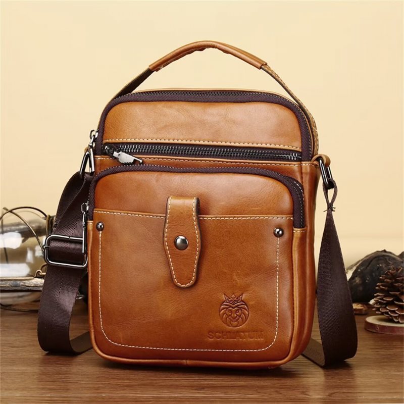 Miesten Olkalaukut Majestic Journey Leather Holdall - Musta