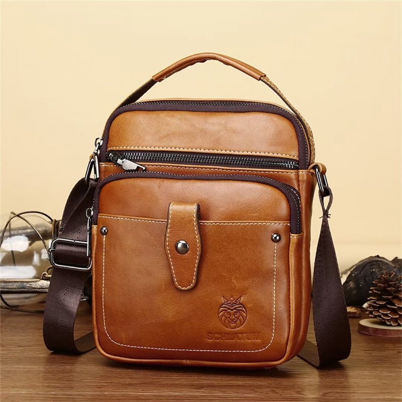 Miesten Olkalaukut Majestic Journey Leather Holdall - Musta