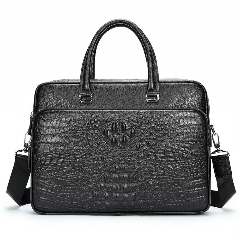 Miesten Olkalaukut Pinnacle Prestige Alligator Tote - Musta