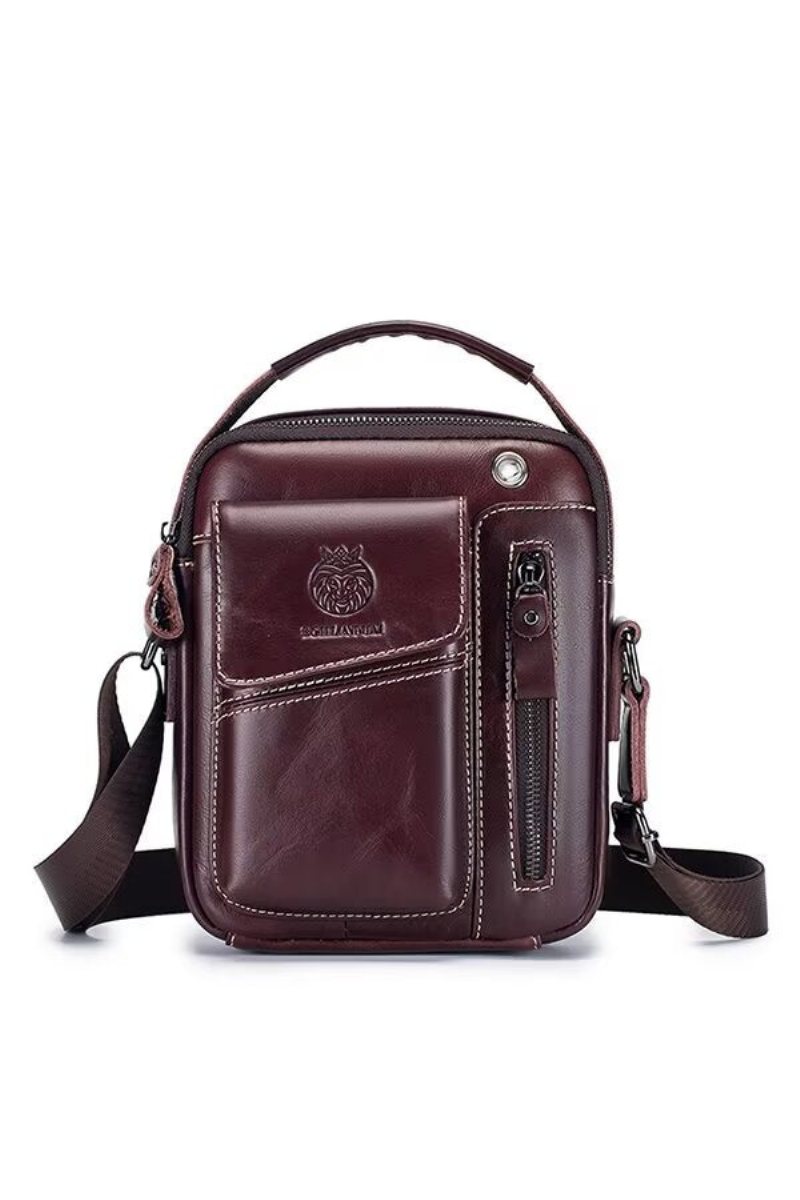 Miesten Olkalaukut Regal Urbanite Leather Satchel - Musta