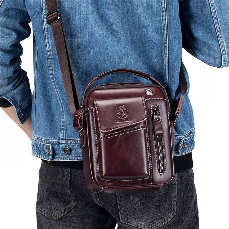 Miesten Olkalaukut Regal Urbanite Leather Satchel - Musta