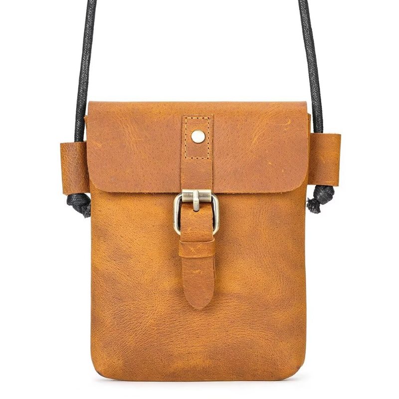 Miesten Olkalaukut Ylellinen Crazy Horse -nahkainen Crossbody Laukku