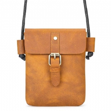 Miesten Olkalaukut Ylellinen Crazy Horse -nahkainen Crossbody Laukku