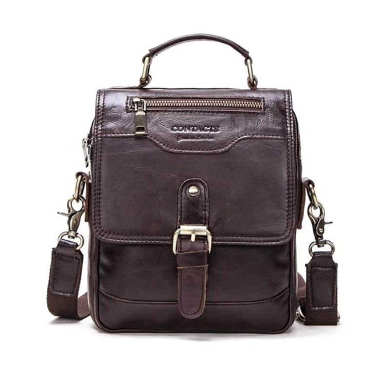 Miesten Olkalaukut Ylellinen Crossbody Messenger Bag Crazy Horse Rugged Collection