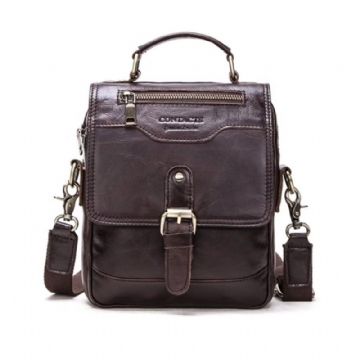 Miesten Olkalaukut Ylellinen Crossbody Messenger Bag Crazy Horse Rugged Collection